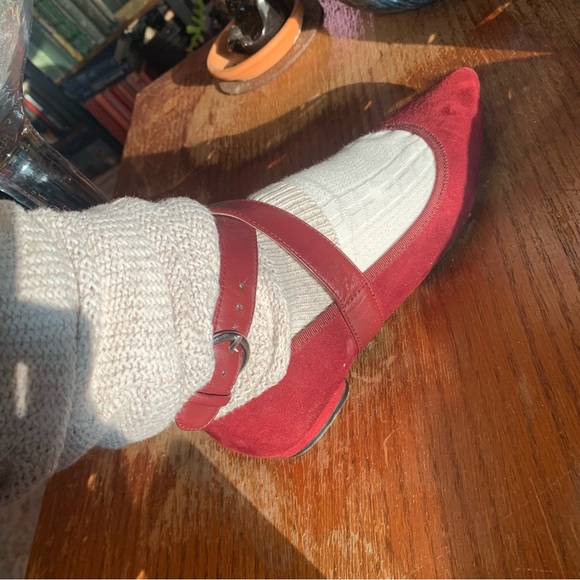 BURGUNDY BALLET FLAT - Picture 4 of 8